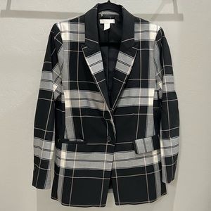 Oversized Plaid Blazer